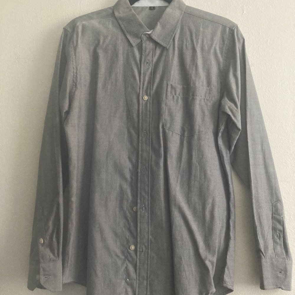 Grey men's dress shirt